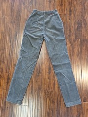 Vintage 70s Chemin De Fer Corduroy High Waisted Pants Gray Size 24