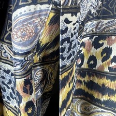 Vintage bold animal prints bomber jacket M