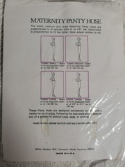 Vintage Flaunt Sheer Soft Maternity White Pantyhose Medium Cotton Crotch Nylon