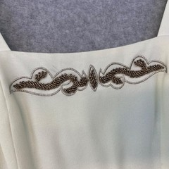 Vintage Warren Petites Size 4 • Beaded Dress With Jacket • Cream • Bridal