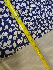 Christian Dior Blue And White Floral Print Nightgown Slip Dress See Pictures