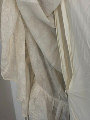 Gunne Sax by Jessica San Francisco Prairie Dress sz 5 Cream Lace Sheer 70s