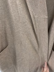 Vintage Mollie Parnis Long Cashmere Silk Belted Robe Large Flaws Nieman Marcus