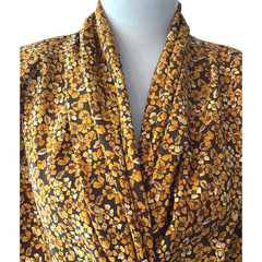 Impressions of California vintage floral print wrap blouse Women’s sz 10