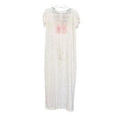 Lanz of Salzburg Vintage White Cotton Gauze Nightgown For Repair