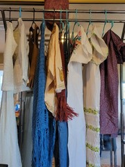 VINTAGE PRAIRIE HIPPIE BOHO LOT (10) ITEMS EMBROIDERED CROCHET DENIM SUEDE