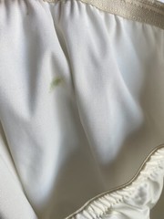 Vintage Vanity Fair Half-Slip Lace, Velvet Bow Trim 37” Long Medium USA Nylon