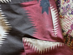 Rare Vtg 80s Roughrider by Circle T Western Shirt XS Aztec Southwestern Snaps