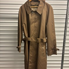 Vtg Swing Raincoat Trench Coat Size 44 Reg Beige Stylish Minimalist Pockets USA