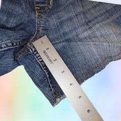 Y2k Get Used by Lexi Maternity Vintage Jean Distressed Shorts Sz Large T44