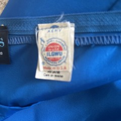 Vintage 1980’s Flirtations Div Of Alfred Angelo Union Label Blue Dress Fits M/L
