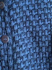 Gianni Bugli Milano Vintage Knit Dress & Vest Set Silk Cotton 60s XS S