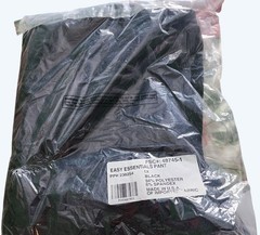 Vtg Easy Essentials Black Pants XL Polyester Spandex Elastic Waist Unused Stock