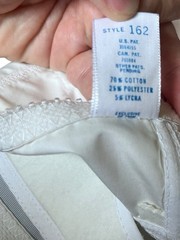 RARE Vtg Symbra Ette Bra NOS 32CC Style 162 1960s 60s New NOS White Beginner