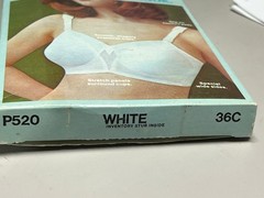 36 C VTG 70s NOS Exquisite Form BRA FUL-LY Seamless Cup P520 For Fully Figured