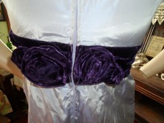 Vtg Harry Keiser dress taffeta velvet lilac purple 50s 60s Party Cocktail S/M