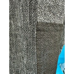 Vtg Sangam Womens L Cotton Lagenlook Artsy Minimalist Gray Black Batwing Jacket