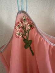 1950s/60s Ro Jene Lingerie Pink Sheer Nylon Negligee Boudoir Ruched Cupcake VTG