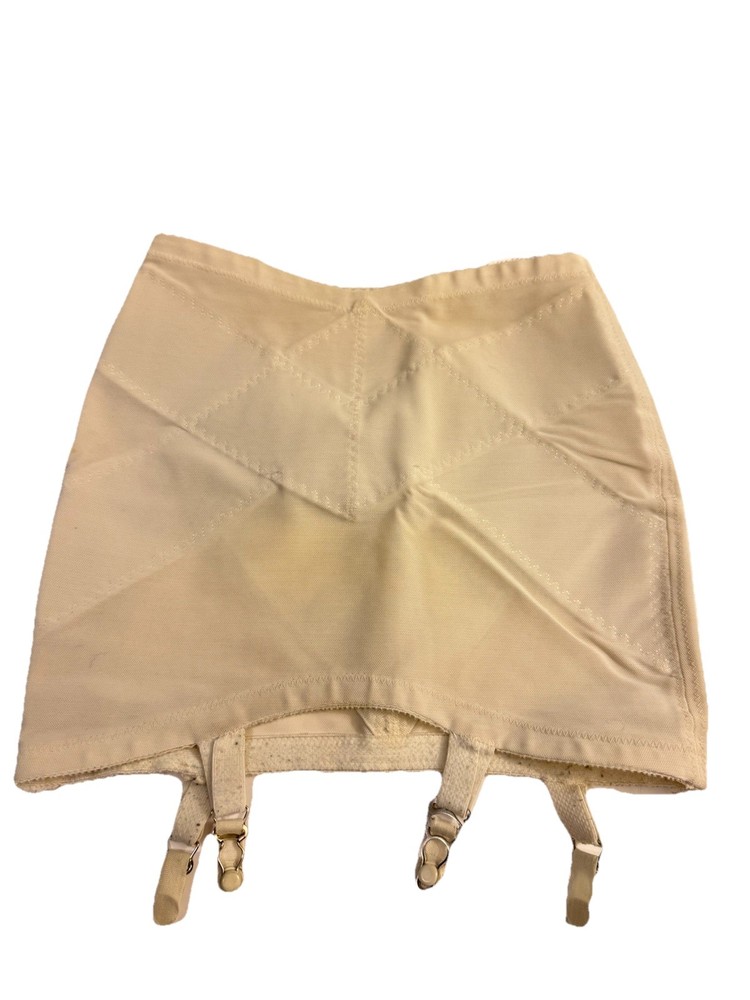 Vintage Open Bottom Girdle 4 Garters No Tag See Measurements Lingerie