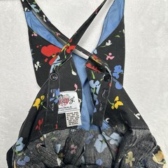Vintage 60s Lanz Originals Black Floral Sundress Dress Sz 4 XS Pinup Rockabilly
