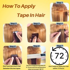 Long Invisible Tape in Hair Extensions Human Hair Burgundy 24 Inch Tape in Human
