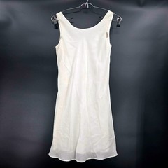 Y2K Rampage Off-White Silk Blend Mini Slip Dress Coquette Vintage Minimalist 7