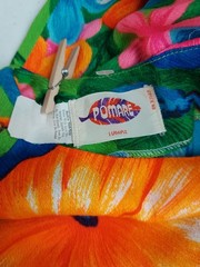 VTG 60/70s Pake Mu’u Maxi Dress POMARE M/L Neon Festival Boho Hippie Psychedelic