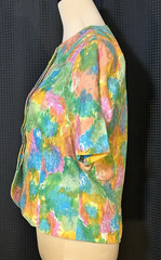 Vintage Abstract Watercolor SS Blazer Anne Crimmins for Umi Collections 10