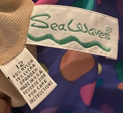 Sea Waves Vintage Mid-Century Polka Dot Swimsuit