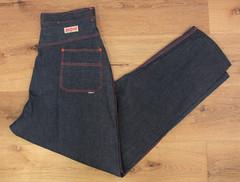 VTG Women’s 50s NOS Denim Stephens Side Zip High Waist Jeans 29″ To 30.5″ 1950s