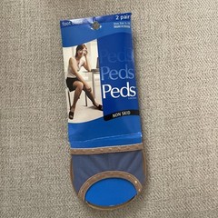 2 pair PEDS Brand Nylon Toe Covers with Cushion size 5-10