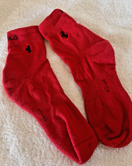 Vintage FILA Ferrari Socks, Ferrari red, size m-l