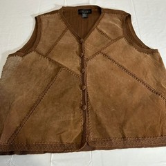 Vintage Selene Sport Suede Leather Vest Cowgirl Hippie Festival Grunge