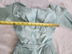 Vintage 50s Harry Keizer Silk Mint Easter Prom Fit Flare dress W20″