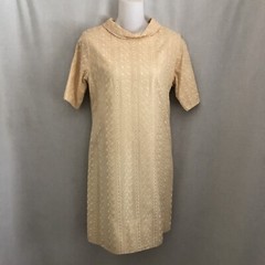 Vintage 60s Embroidered Dress Shift Sheath Size Small Philippines Custom Made