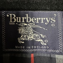 BURBERRYS London Vintage Nova Check Blue Trench Coat Size 16L VTG ***Flaws***