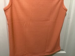 Vintage 60s 70s Sleeveless Orange Sherbert Mod Blouse Vintage K Mart Miss K ~M