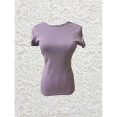 vintage purple full length cap sleeve baby tee