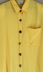 Vintage California Connection Top Shirt 1980s 1990s Oversized Button Size 22 2X