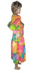 Vtg Anne Crimmins For UMI Collections Bold Neon Geometric Skirt Jacket Suit 10