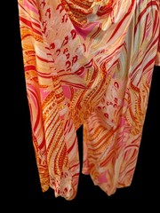 Vintage 60s Silky Psychedelic Paisley Mod Pucci-esque Palazzo Pants Jumpsuit