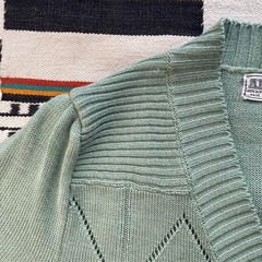 Vintage Ardee Open Knit Cardigan Sweater. Medium. Bell Cuffs. Acrylic. Boho.