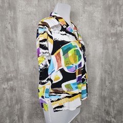Vintage Jams World Womens XXL Monaco Colorful Abstract Beach Hawaiian S/S