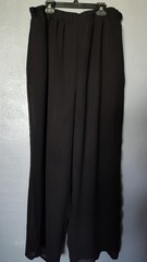 Women’s Vintage Size XL Black Lacy Afternoon Dress Pants Elastic Waist
