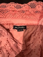 Vintage 90s ANN FERRIDAY lace trimmed 100% cotton baby doll dress S/M Unworn