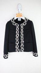 Moschino Cheap & Chic Chain print blazer in black size IT42/UK12