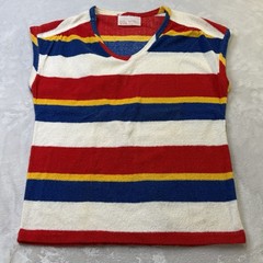 Vtg 70s 80s Catalina Jrs Terry cloth Tunic Top Purple Sz M Beach Vacation Swim