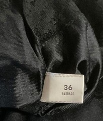 Vintage Full Ink Black Slip Satin and Lace by Susan Wells Size 36 Average (C37L)