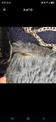 Antique Opera Evening Coat Embroidery Real Fur Detail