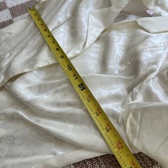 Vintage 1980s Betsy’s Things cream ivory satin blazer single button XS